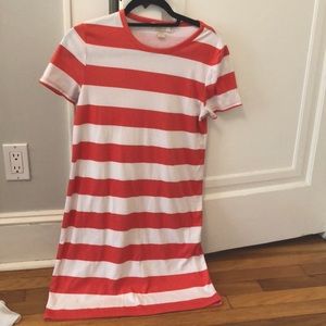 Orange and white striped Michael Kors dress